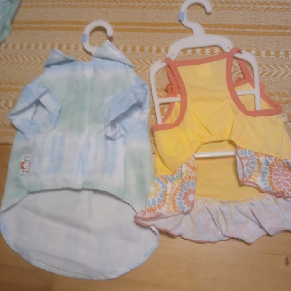 Tie-Dye and Yellow Dog Dresses